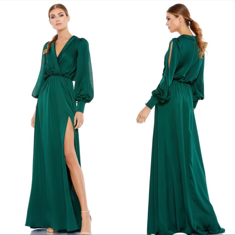 Elegant Green Maxi Dress